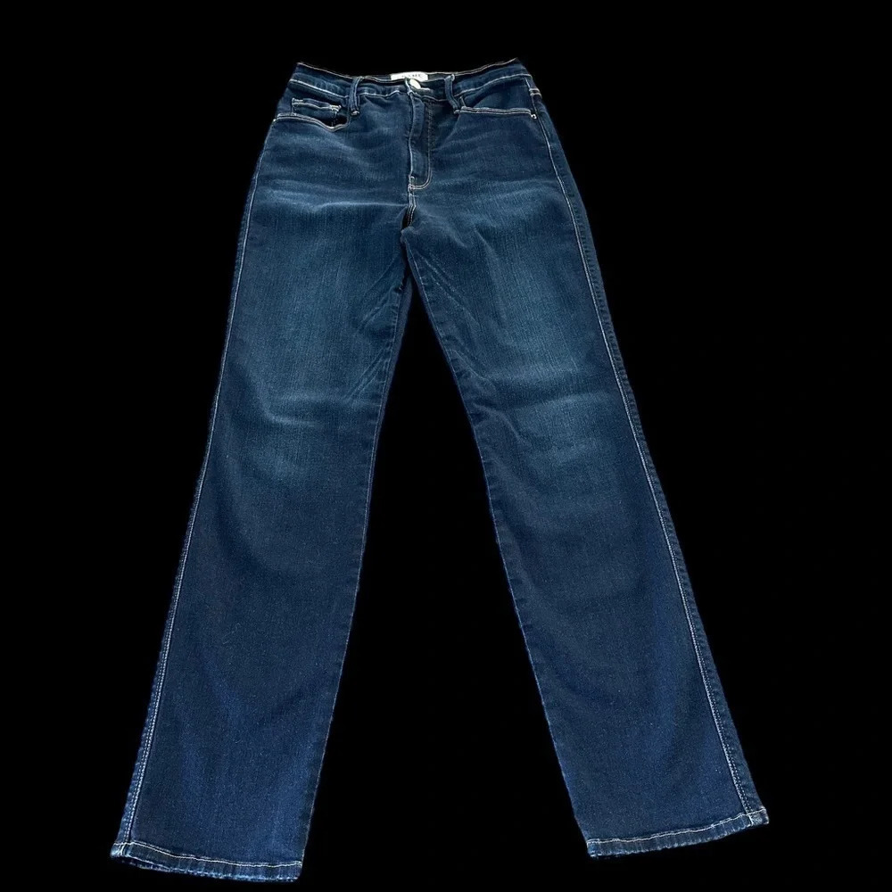Frame Denim Womens 28/6 Le Sylvie Slender Straight Jeans‎ Stretch Dark LSY230
